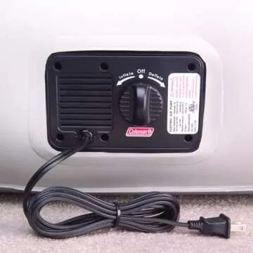 Coleman SupportRest Double-High 18" Queen Air Mattress with Built-In AC Pump | Indoor and Outdoor Raised Airbed | Blow Up Air Mattress for Camping