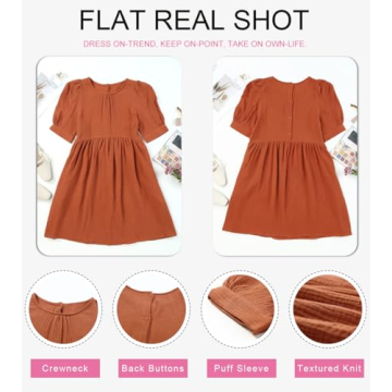 Dokotoo Womens Cute Simple Summer Dress with Pockets