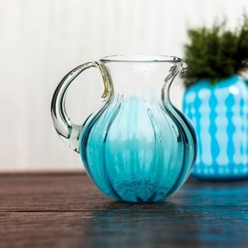 Amici Home Rosa Light Blue Pitcher for Stylish Entertaining