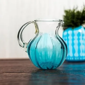 Amici Home Rosa Light Blue Pitcher for Stylish Entertaining
