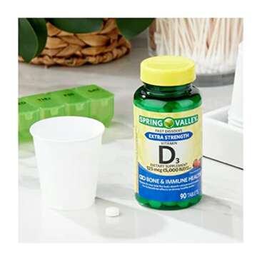 Spring Valley Vitamin D3 Fast Dissolve Tablets, Strawberry Flavor