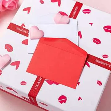 120 Pack Mini Envelopes Pink Small Envelopes Tiny Pockets with Gummed Flap for Valentine's Day Business Cards Small Gift Cards, 4.13"×2.76",(4 Colors, 30 for Each Color)