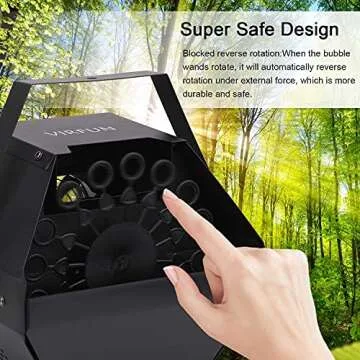VIRFUN Bubble Machine - Automatic Wireless Fun for All