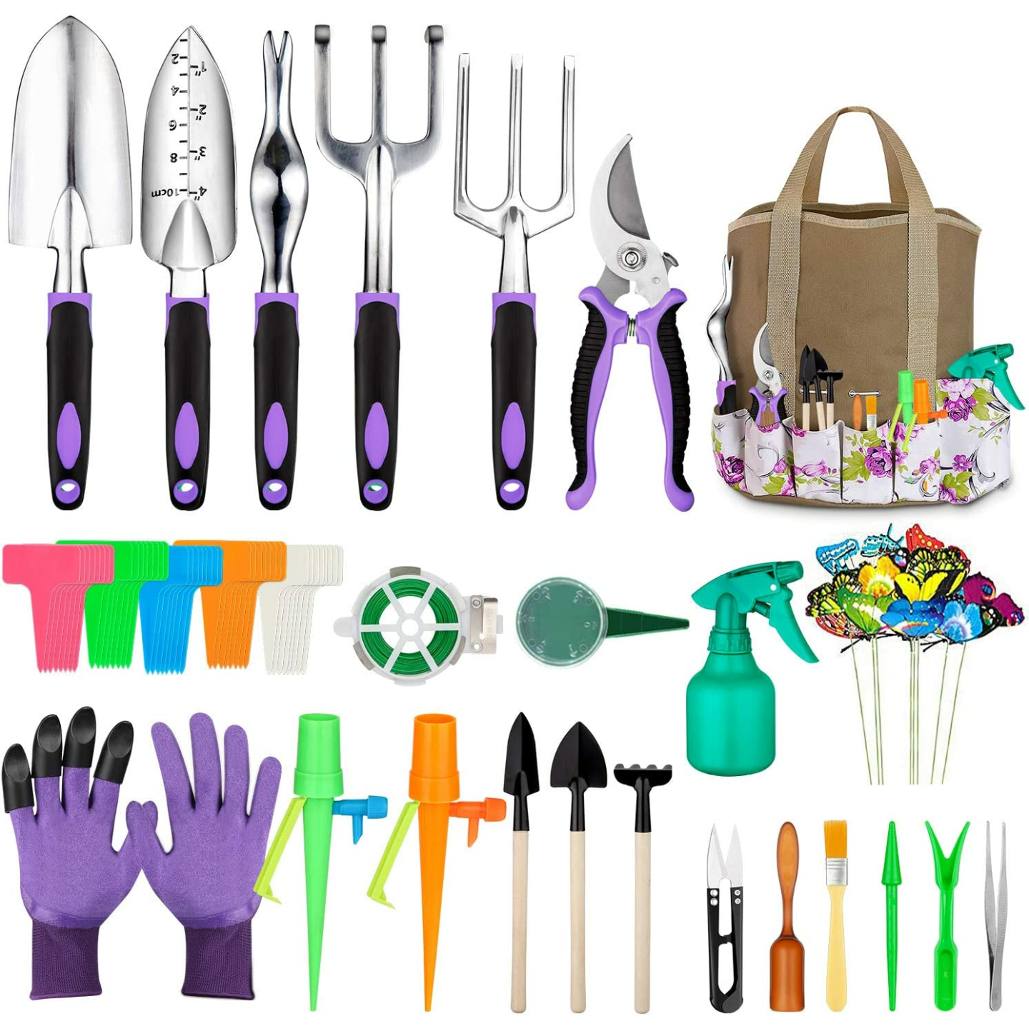 Tudoccy 83 Piece Heavy Duty Garden Tools Set