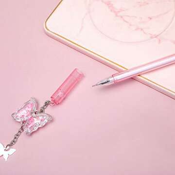 HomeSoGood 4Pcs Cute Butterly Gel Pen Set for Office