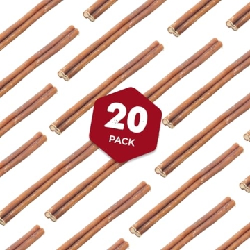 Best Bully Sticks 6 Inch Odor Free for Dogs 20 Pack