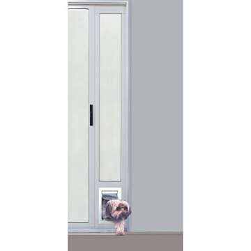 Adjustable Height Aluminum Pet Patio Door - Ideal for Small Pets