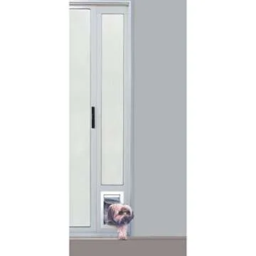 Adjustable Height Aluminum Pet Patio Door - Ideal for Small Pets