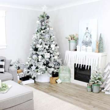 AuldHome Wooden Angel Christmas Statue for Holiday Decor