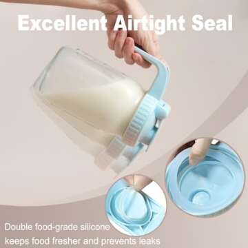 32oz V-shaped Pour Spout Glass Pitcher - Leak-proof & Versatile