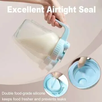 32oz V-shaped Pour Spout Glass Pitcher - Leak-proof & Versatile