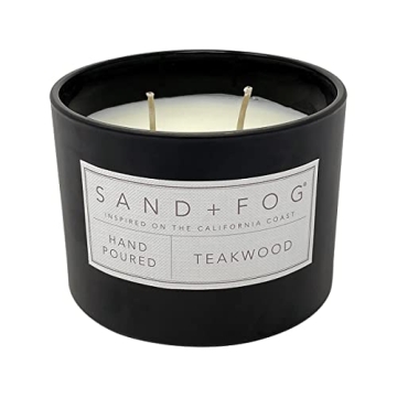 Sand + Fog Teakwood Candle Elegant Home Decor