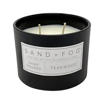 Sand + Fog Teakwood Candle Elegant Home Decor