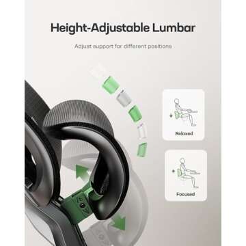 Marsail Ergonomic Office Chair with Adjustable Support