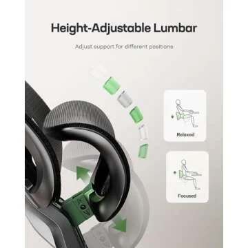 Marsail Ergonomic Office Chair with Adjustable Support