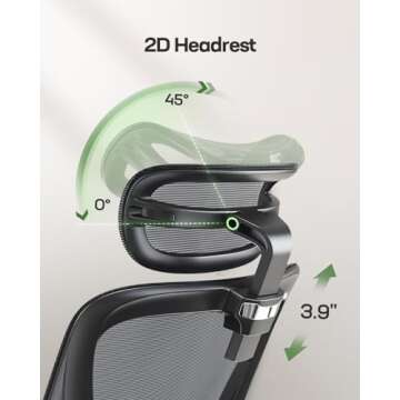 Marsail Ergonomic Office Chair with Adjustable Support