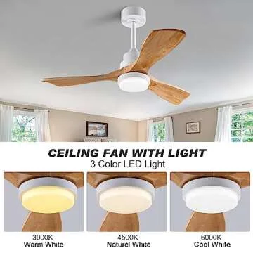 Stylish XBIBI Ceiling Fan with Remote Control and Light