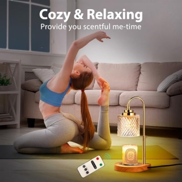 NVRGIUP Candle Warmer Lamp with Remote and Timer