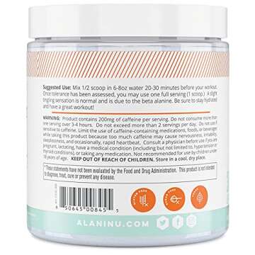 Alani Nu Pre Workout Supplement Powder for Energy, Endurance & Pump | Sugar Free | 200mg Caffeine | Formulated with Amino Acids Like L-Theanine to Prevent Crashing | Arctic White, 30 Servings