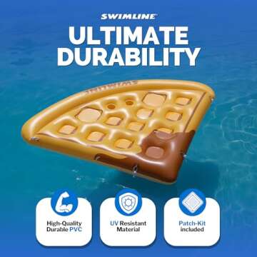 Swimline Inflatable Waffle Pool Lounge for Perfect Relaxation