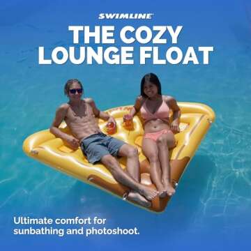 Swimline Inflatable Waffle Pool Lounge for Perfect Relaxation