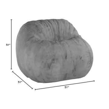 CordaRoy's Chenille Bean Bag Chair & Bed - Charcoal King Size