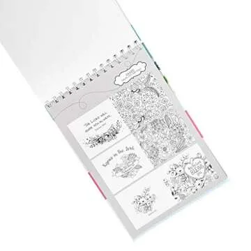 The Word in Color Wirebound Coloring Book - Biblical Inspiration, Soothing Reflection and Creative Expressions of Faith Coloring book for Teens and Adults