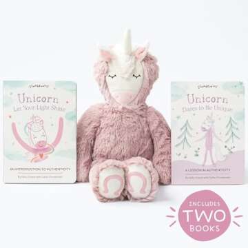 Slumberkins 14" Unicorn Kin & 2 Board Books Complete Set Bundle | Promotes Authenticity, Confidence ...