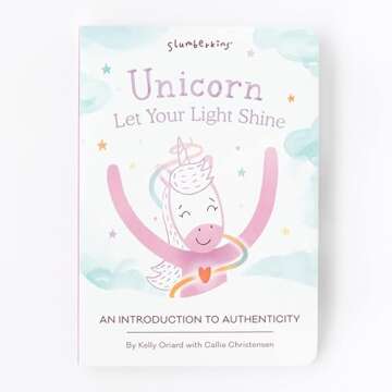 Slumberkins 14" Unicorn Kin & 2 Board Books Complete Set Bundle | Promotes Authenticity, Confidence & Healthy Friendships | Social Emotional Tools for Ages 0+ (Unicorn Kin Plush + 2 Board Books)