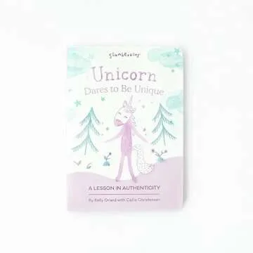 Slumberkins 14" Unicorn Kin & 2 Board Books Complete Set Bundle | Promotes Authenticity, Confidence & Healthy Friendships | Social Emotional Tools for Ages 0+ (Unicorn Kin Plush + 2 Board Books)