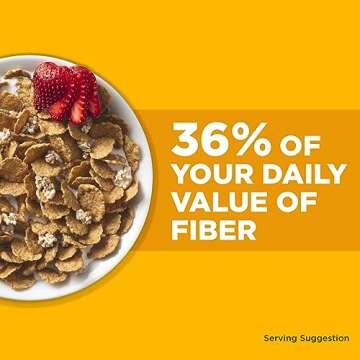 Fiber One Honey Clusters Breakfast Cereal - 17.5 oz of Delicious Fiber and Whole Grains