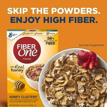 Fiber One Honey Clusters Cereal, 17.5 oz Whole Grain & Fiber