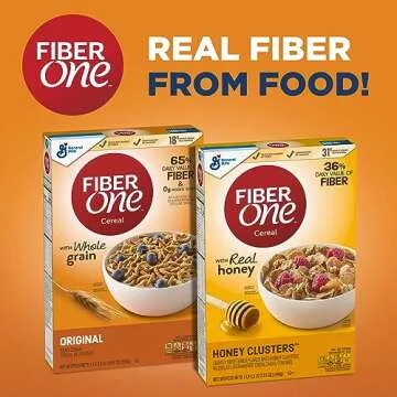 Fiber One Honey Clusters Cereal, 17.5 oz Whole Grain & Fiber