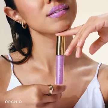 City Beauty City Lips Plumping Lip Gloss Orchid - High-Shine Gloss for Fuller, Younger-Looking Lips | Hydrating & Smoothing Lip Treatment Hyaluronic Acid