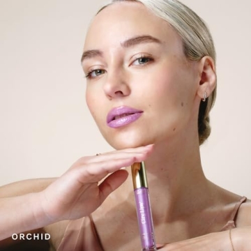 City Beauty City Lips Plumping Lip Gloss Orchid - High-Shine Gloss for Fuller, Younger-Looking Lips | Hydrating & Smoothing Lip Treatment Hyaluronic Acid