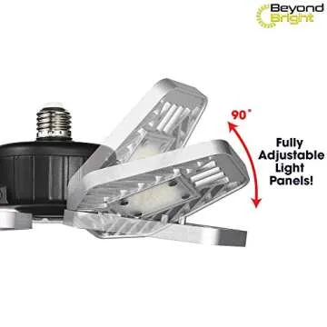 Beyond Bright LED Garage Light - 3 Adjustable Panels