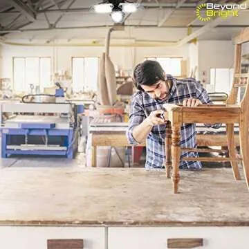 Beyond Bright LED Garage Light - 3 Adjustable Panels