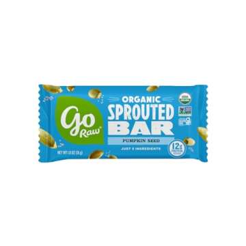 Go Raw Organic Sprouted Pumpkin Seed Bars - Keto Superfood