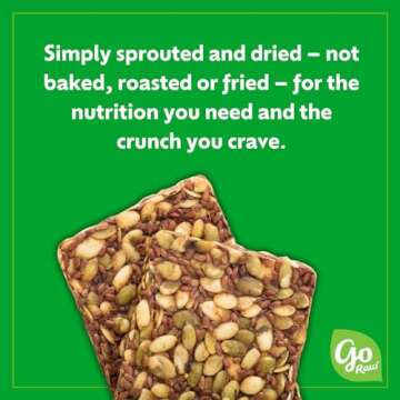 Go Raw Organic Sprouted Pumpkin Seed Bars - Keto Superfood