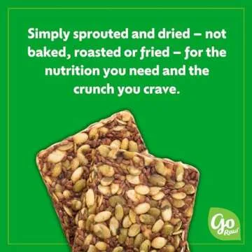 Go Raw Organic Sprouted Pumpkin Seed Bars - Keto Superfood