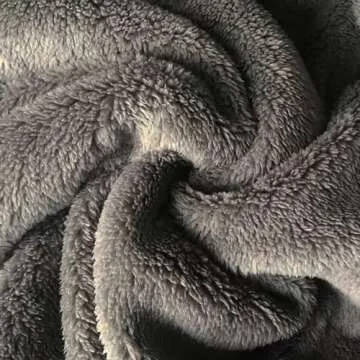 CORIRESHA Cute Teddy Bear Ears Hoodie Long Sleeve Soft Warm Fleece Homewear Dark Grey