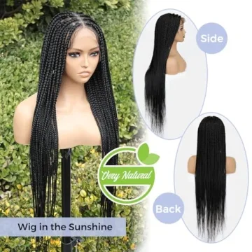 KRALER 36 Inch Box Braided Wigs for Women- Stylish & Versatile