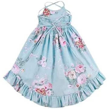 Somlatrecy Floral Baby Dress for Weddings & Birthdays 1-12