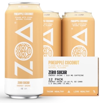 ZOA Zero Sugar Energy Drinks - Healthy & Delicious Variety