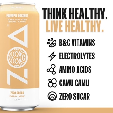 ZOA Zero Sugar Energy Drinks - Delicious Healthy Refreshment