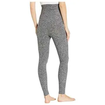 Beyond Yoga Spacedye Love The Bump Maternity Midi Leggings - Leggings for Women - Full-Length Cut Black/White XL (US Women's 14-16) 25
