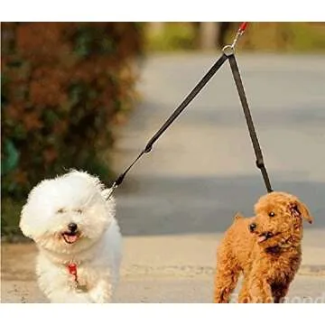 STGOOD No Tangle Dog Leash Coupler for Two Dogs