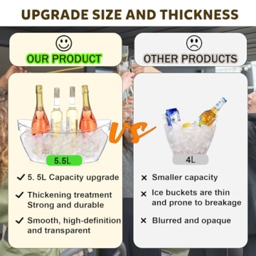 Elegant Acrylic Ice Bucket Set for Stylish Entertaining