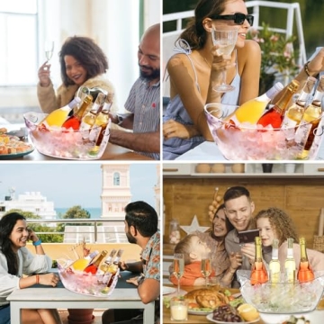 Elegant Acrylic Ice Bucket Set for Stylish Entertaining