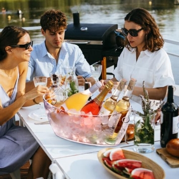 Elegant Acrylic Ice Bucket Set for Stylish Entertaining